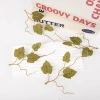 Factory direct sales of DIY handcrafted leaf accessories, including faux silk leaf materials, artificial green leaves, and rattan flower garlands Specification image